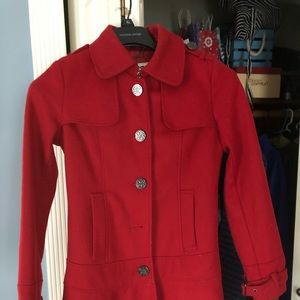 Guess Red Peacoat XS